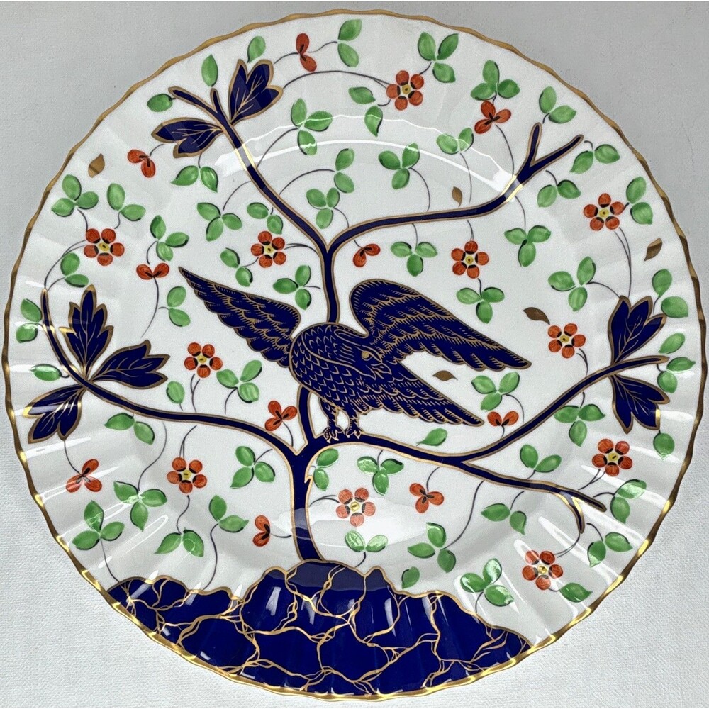 Royal Worcester Independence Service Dinner Plate 10.5" Blue Eagle DD Perry